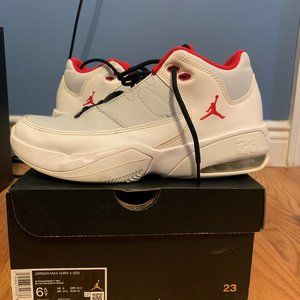 Jordan Max size 6.5 white, red and black